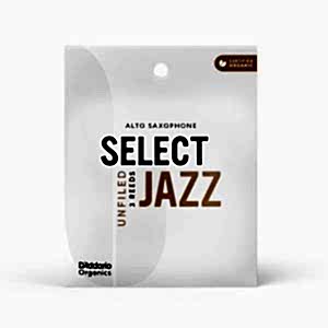 D'Addario Woodwinds Organic Select Jazz Unfiled Alto Saksafon Kamışı (3 lü) No:2 Soft