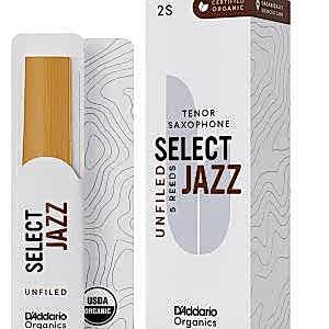 D'Addario Woodwinds Organic Select Jazz Unfiled Tenor Saksafon Kamışı No:2 Soft