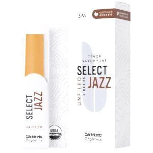 D'Addario Woodwinds Organic Select Jazz Unfiled Tenor Saksafon Kamışı No:3 Medium
