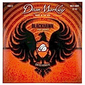 Dean Markley Blackhawk 8012 Kaplamalı 12-53 Medium Light Akustik Gitar Takım Tel