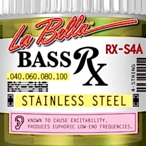 La Bella RX-S4A - 4 Telli Bas Gitar Teli (Paslanmaz Çelik Tel 0.4)