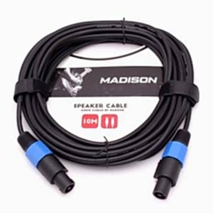 Madison Hoparlör Kablosu Speakon Jack 10 Metre- SİYAH