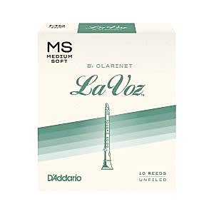 D'Addario Woodwinds La Voz RCC10MS Sib Klarnet Kamışı Medium Soft