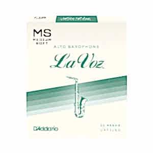 D'Addario Woodwinds La Voz RJC10MS Alto Saksafon Kamışı Medium Soft