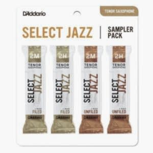 D'Addario Woodwinds Select Jazz Tenor Saksafon Kamışı - Sampler Pack 3S/3M