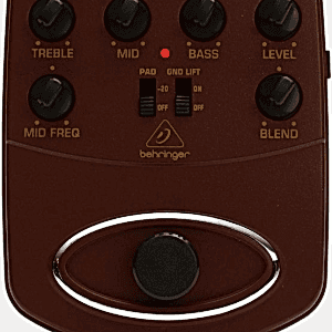 Behringer ADI21 V-Tone Profesyonel Akustik Gitar için Pedallı Preamfi DI-BOX