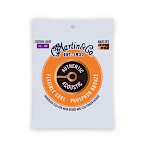 Martin Authentic MA535FX Phosphor Bronze Custom Light Akustik Gitar Teli (11-52)