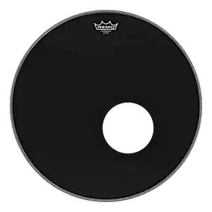 REMO POWERSTROKE® 3 EBONY® 20 İnç Siyah Delikli Bas Davul Derisi