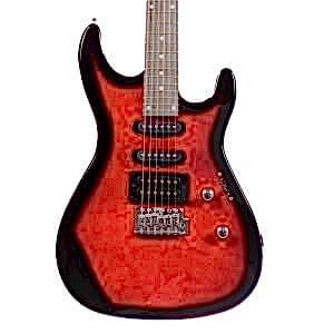 Angel AEG09-RD Transparent Wine Red Burst Elektro Gitar
