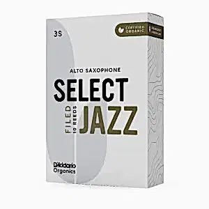D'addario Woodwinds Organic Select Jazz Unfiled Alto Saksafon Kamışı - 3 Soft (10'lu Kutu)