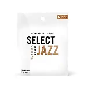 D'addario Woodwinds Organic Select Jazz Unfiled Soprano Saksafon Kamışı - 2 Soft (3'lü Kutu)