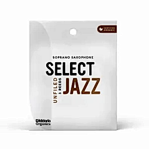 D'addario Woodwinds Organic Select Jazz Unfiled Soprano Saksafon Kamışı - 3 Soft (3'lü Kutu)