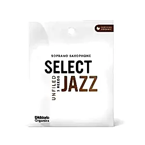 D'addario Woodwinds Organic Select Jazz Unfiled Soprano Saksafon Kamışı - 2 Medium (3'lü Kutu)